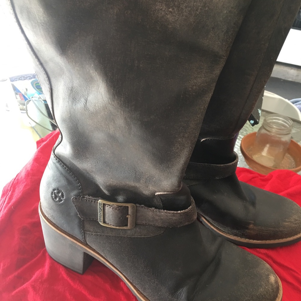 Brown Dr. Martens Becca Engineer Boot